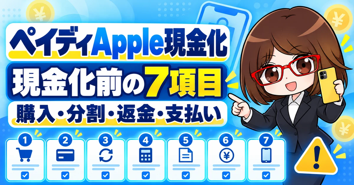 井口さんが解説するペイディApple現金化前の7項目